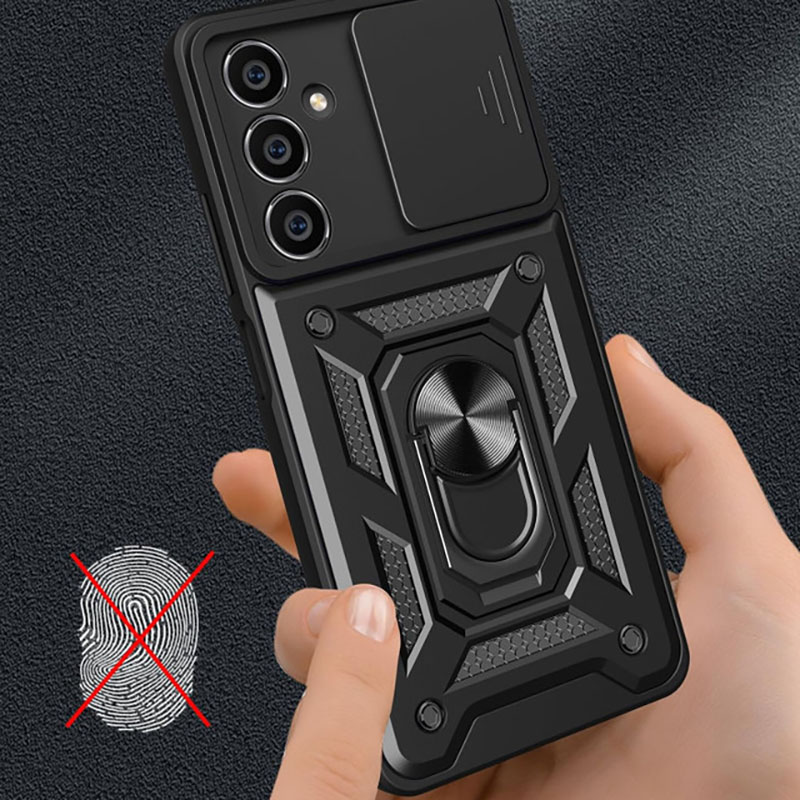 Чохол BECOVER Military для Samsung Galaxy S24 FE SM-S721 Black (712353) Матеріал метал