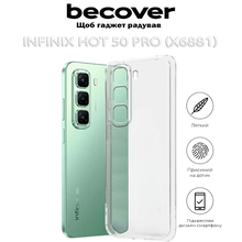 Чехол BECOVER для Infinix Hot 50 Pro (X6881) Transparancy (712741)