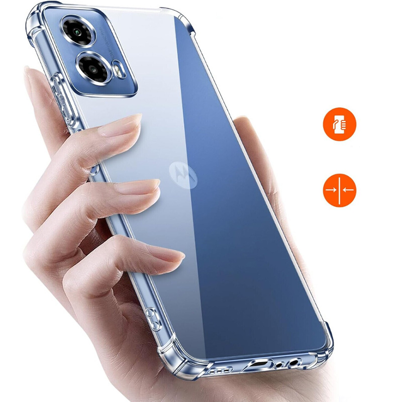 Чехол BECOVER Anti-Shock для Motorola Moto G35 Clear (712779) Материал силикон