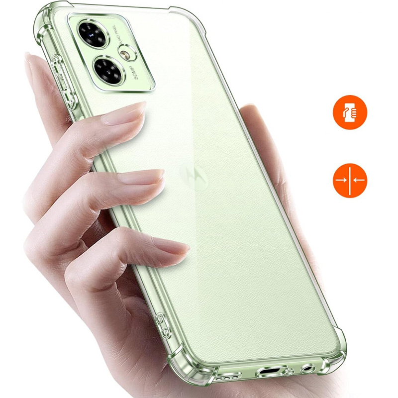 Чехол BECOVER Anti-Shock для Motorola Moto G55 Clear (712780) Материал силикон