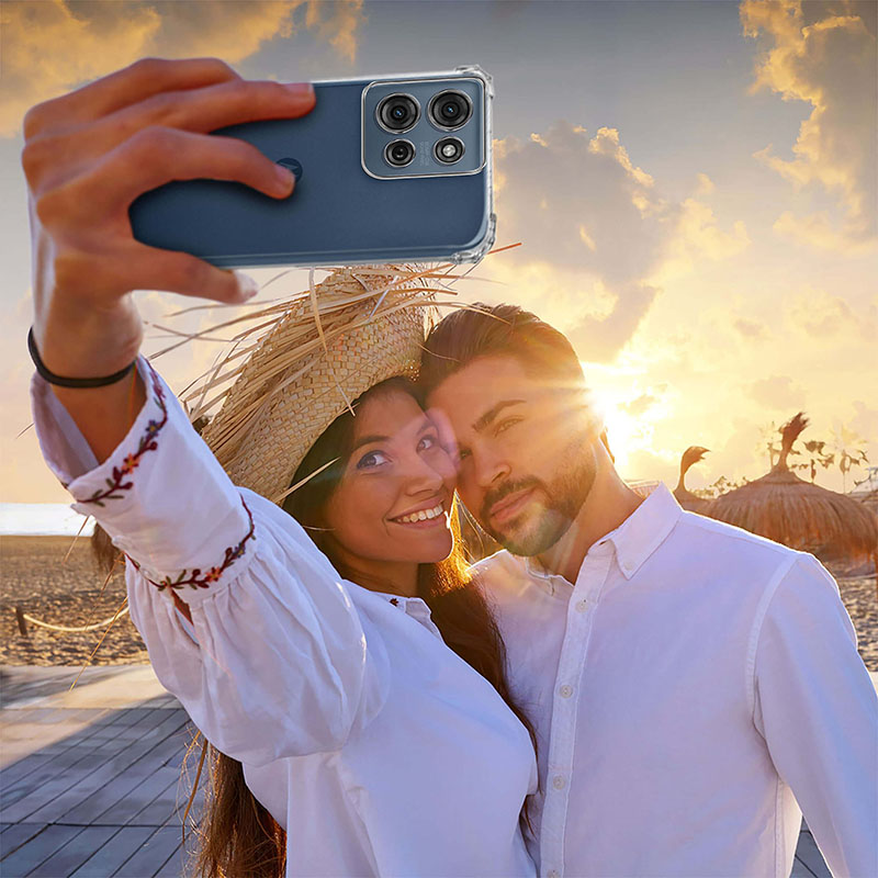 Чехол BECOVER Anti-Shock для Motorola Moto G75 Clear (712781) Материал силикон