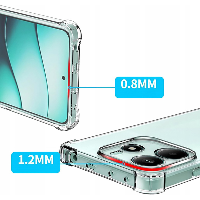 Чехол BECOVER Anti-Shock для Xiaomi Redmi Note 14 5G Clear (712786) Цвет прозрачный