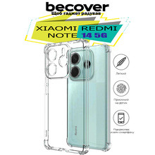 Чехол BECOVER Anti-Shock для Xiaomi Redmi Note 14 5G Clear (712786)