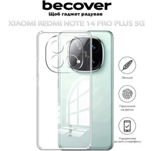 Чехол BECOVER для Xiaomi Redmi Note 14 Pro Plus 5G Transparancy (712762)
