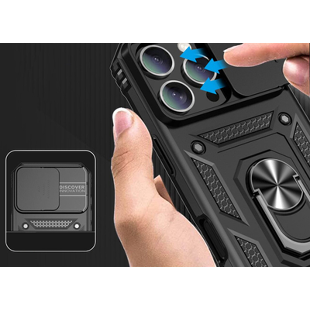 Внешний вид Чехол BECOVER Military для Apple iPhone 16 Pro Black (712155)