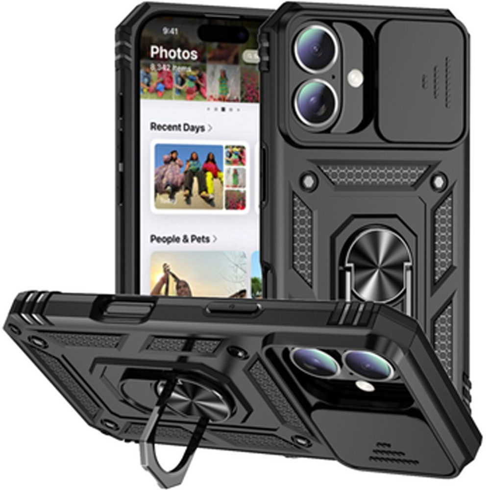 Чехол BECOVER Military для Apple iPhone 16 Pro Black (712155) Совместимость по модели Apple iPhone 16 Pro