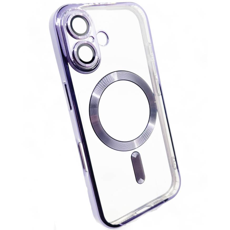 Чохол BECOVER TPU Chrome Case MagSafe для Apple iPhone 16 Plus Purple (712079) Сумісність за моделлю Apple iPhone 16 Plus