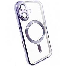 Чохол BECOVER TPU Chrome Case MagSafe для Apple iPhone 16 Plus Purple (712079)