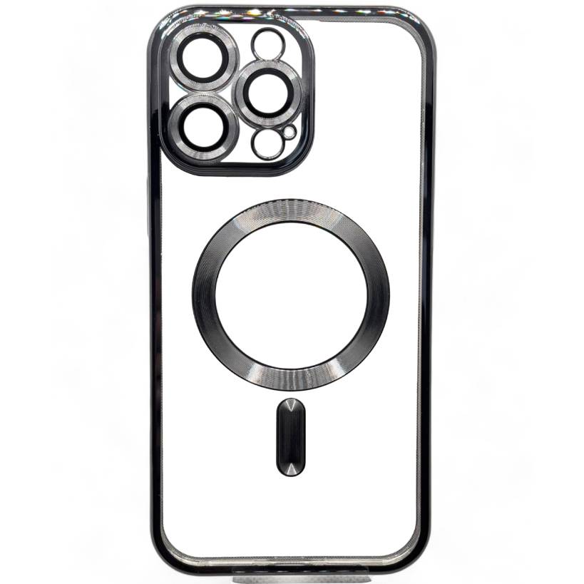 Чехол BECOVER TPU Chrome Case MagSafe для Apple iPhone 16 Pro Black (712080)