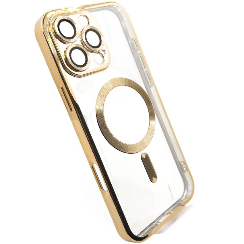 Чохол BECOVER TPU Chrome Case MagSafe для Apple iPhone 16 Pro Gold (712081) Сумісність за моделлю Apple iPhone 16 Pro