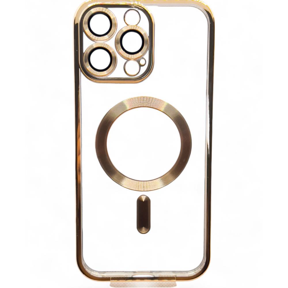 Чохол BECOVER TPU Chrome Case MagSafe для Apple iPhone 16 Pro Gold (712081)