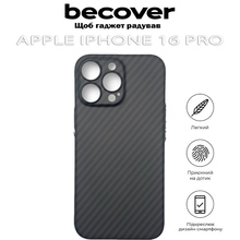Чохол BECOVER Carbonite Case MagSafe для Apple iPhone 16 Pro Black (712068)