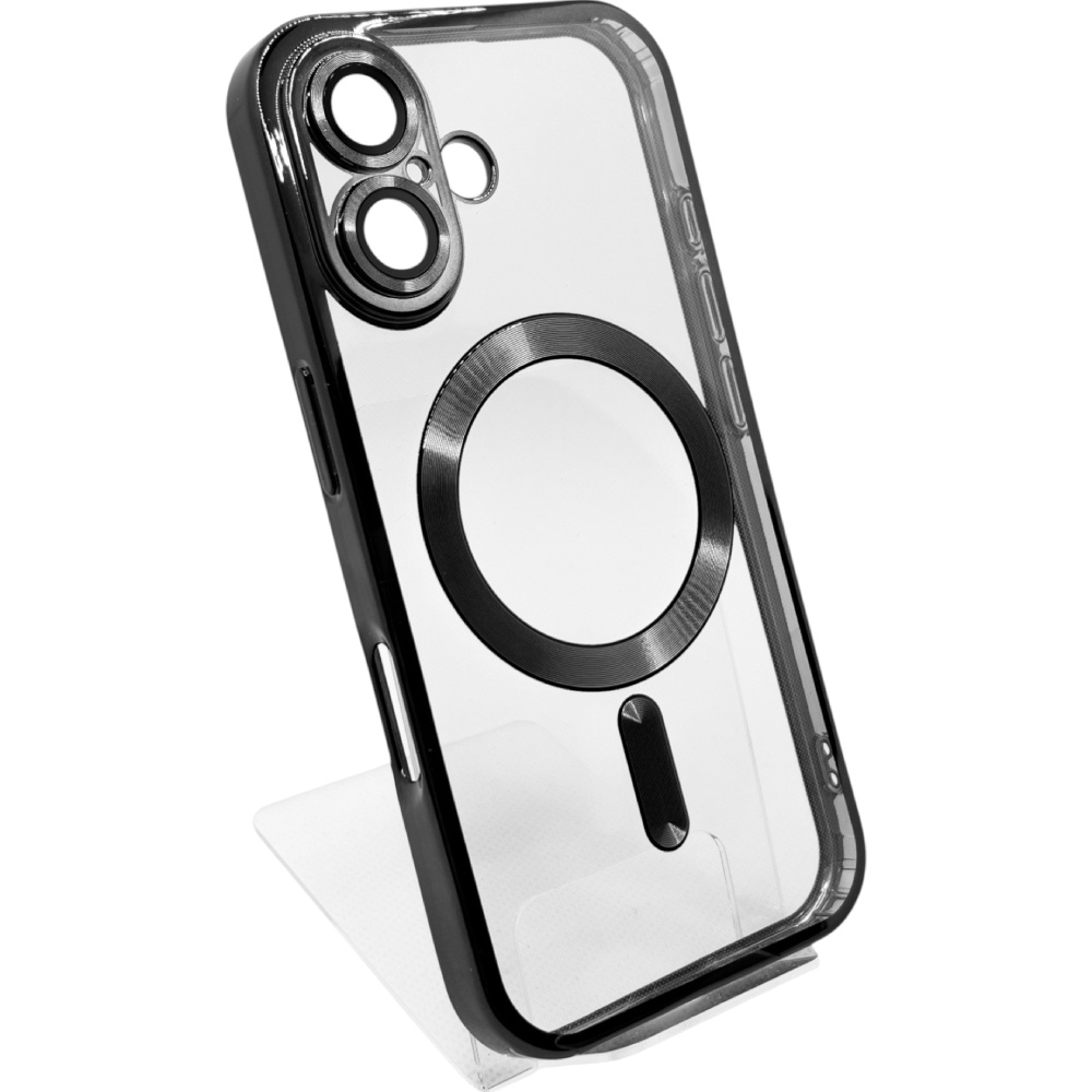Чехол BECOVER Chrome Case MagSafe для Apple iPhone 16 Black (712070) Совместимость по модели Apple iPhone 16