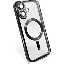 Чехол BECOVER Chrome Case MagSafe для Apple iPhone 16 Black (712070)