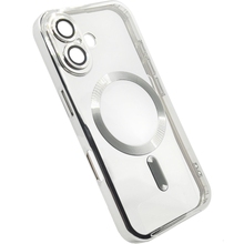 Чохол BECOVER Chrome Case MagSafe для Apple iPhone 16 Silver (712073)