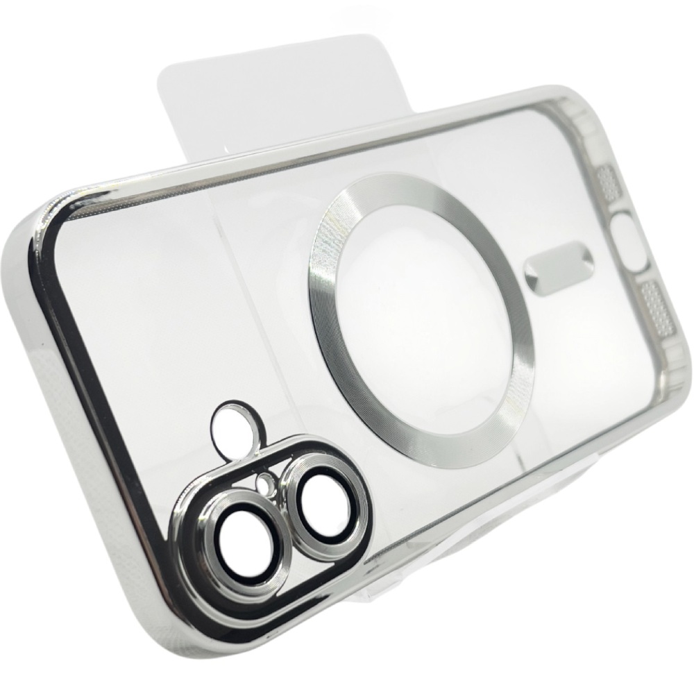 Чохол BECOVER Chrome Case MagSafe для Apple iPhone 16 Silver (712073) Колір сріблястий
