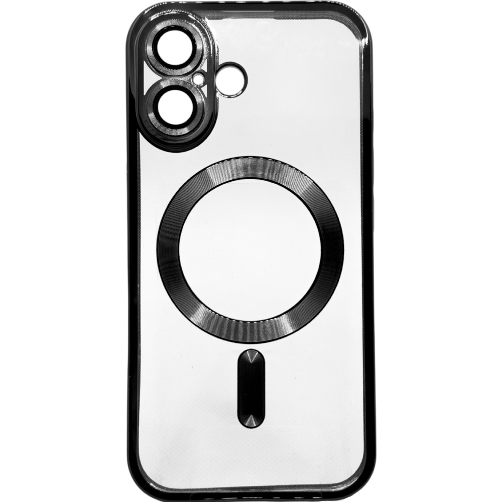Чехол BECOVER Chrome Case MagSafe для Apple iPhone 16 Plus Black (712075) Чехол BECOVER Chrome Case MagSafe для Apple iPhone 16 Plus Black (712075)