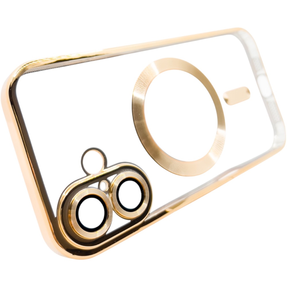 Чехол BECOVER Chrome Case MagSafe для Apple iPhone 16 Plus Gold (712076) Цвет золотистый