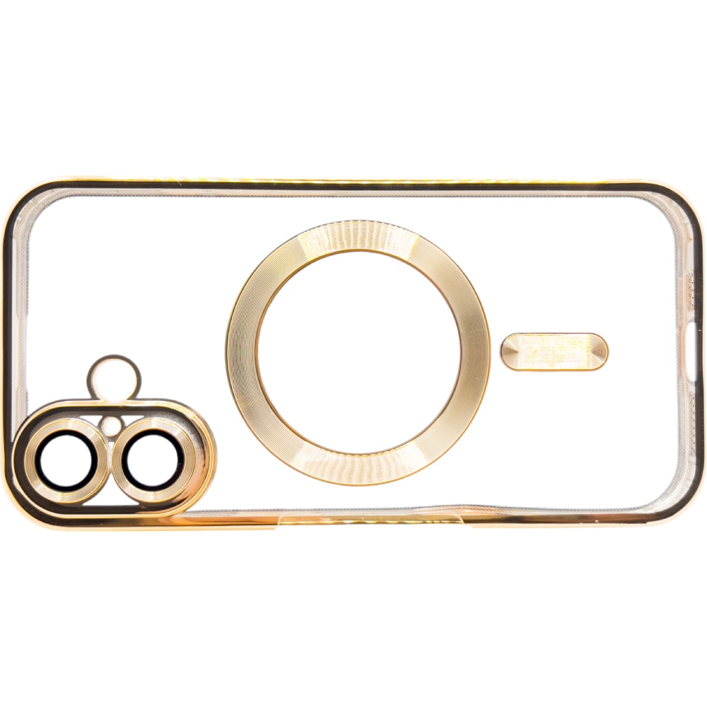 Чехол BECOVER Chrome Case MagSafe для Apple iPhone 16 Plus Gold (712076) Тип чехол-накладка