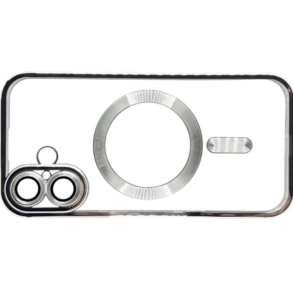 Чохол BECOVER Chrome Case MagSafe для Apple iPhone 16 Plus Silver (712078) Тип чохол-накладка
