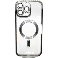 Чехол BECOVER TPU Chrome Case MagSafe для Apple iPhone 16 Pro Silver (712083)