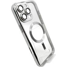 Чехол BECOVER TPU Chrome Case MagSafe для Apple iPhone 16 Pro Silver (712083)