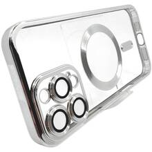 Чехол BECOVER TPU Chrome Case MagSafe для Apple iPhone 16 Pro Silver (712083)
