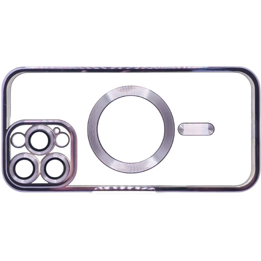 Чехол BECOVER TPU Chrome Case MagSafe для Apple iPhone 16 Pro Purple (712084) Тип чехол-накладка