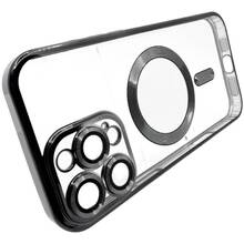 Чехол BECOVER TPU Chrome Case MagSafe для Apple iPhone 16 Pro Max Black (712085)