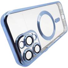 Чехол BECOVER TPU Chrome Case MagSafe для Apple iPhone 16 Pro Max Sierra Blue (712087)