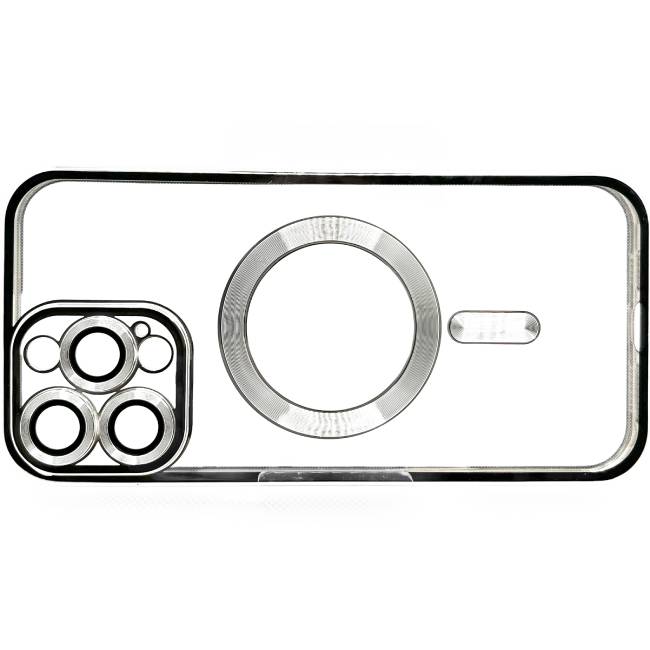 Чехол BECOVER TPU Chrome Case MagSafe для Apple iPhone 16 Pro Max Silver (712088) Цвет серый