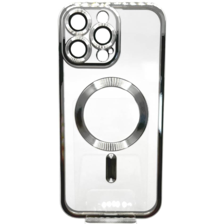 Чехол BECOVER TPU Chrome Case MagSafe для Apple iPhone 16 Pro Max Silver (712088) Чехол BECOVER TPU Chrome Case MagSafe для Apple iPhone 16 Pro Max Silver (712088)