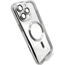 Чехол BECOVER TPU Chrome Case MagSafe для Apple iPhone 16 Pro Max Silver (712088)