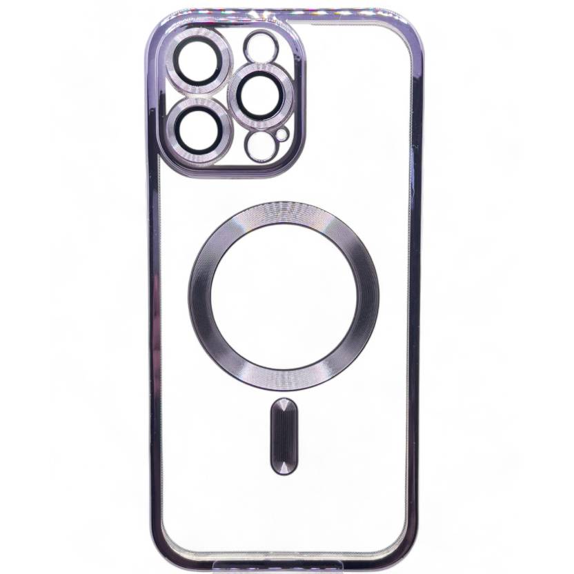 Чехол BECOVER TPU Chrome Case MagSafe для Apple iPhone 16 Pro Max Purple (712089) Чехол BECOVER TPU Chrome Case MagSafe для Apple iPhone 16 Pro Max Purple (712089)
