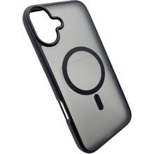 Чехол BECOVER Metal Buttons Case MagSafe для Apple iPhone 16 Black (712090)