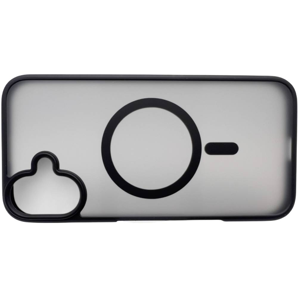 Чехол BECOVER Metal Buttons Case MagSafe для Apple iPhone 16 Black (712090) Тип чехол-накладка