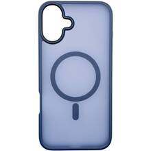 Чехол BECOVER Metal Buttons Case MagSafe для Apple iPhone 16 Blue (712091)