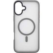 Чохол BECOVER Metal Buttons Case MagSafe для Apple iPhone 16 Gray (712092)