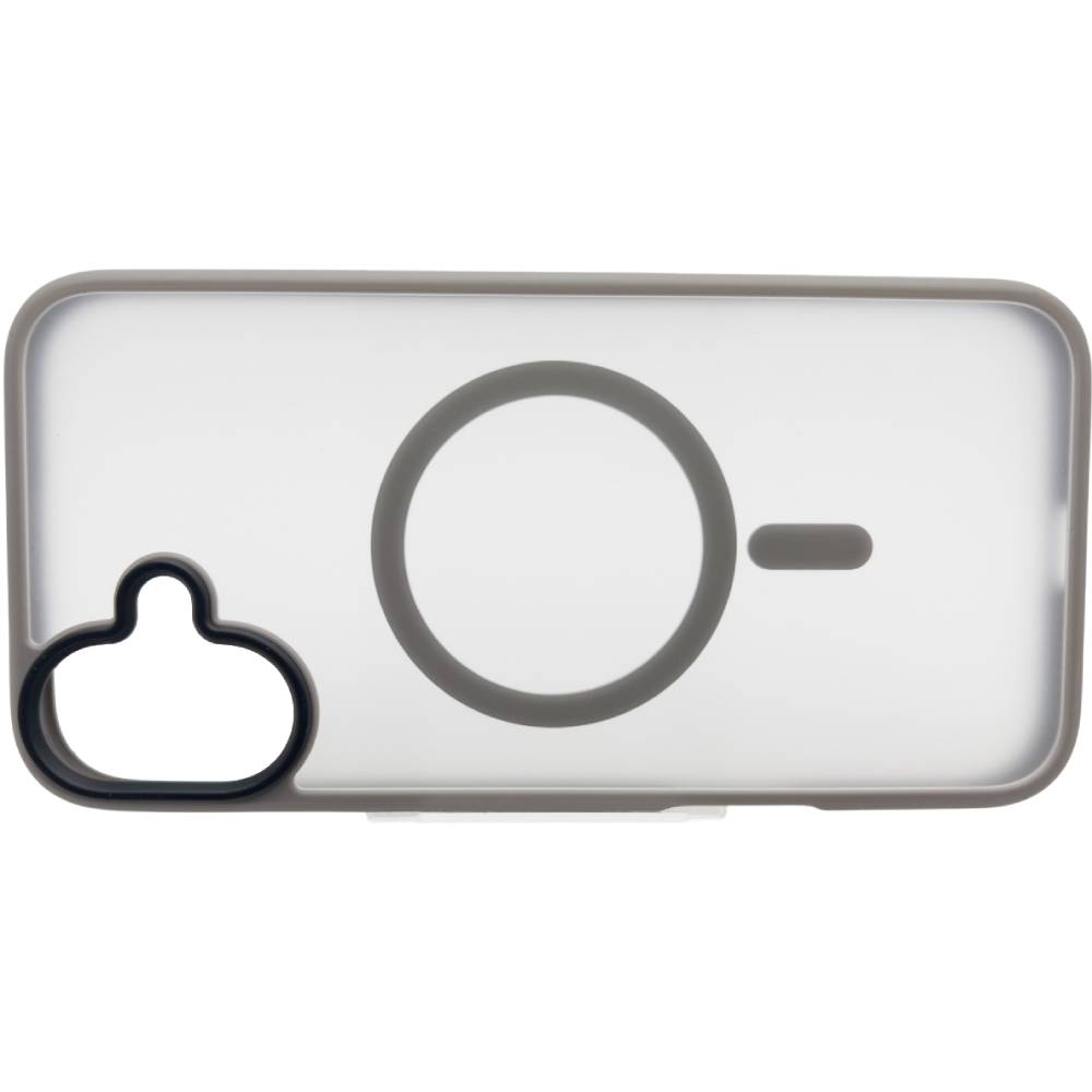 Чохол BECOVER Metal Buttons Case MagSafe для Apple iPhone 16 Gray (712092) Колір сірий