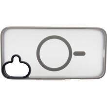 Чохол BECOVER Metal Buttons Case MagSafe для Apple iPhone 16 Gray (712092)