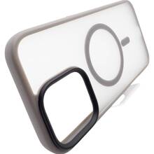Чохол BECOVER Metal Buttons Case MagSafe для Apple iPhone 16 Gray (712092)