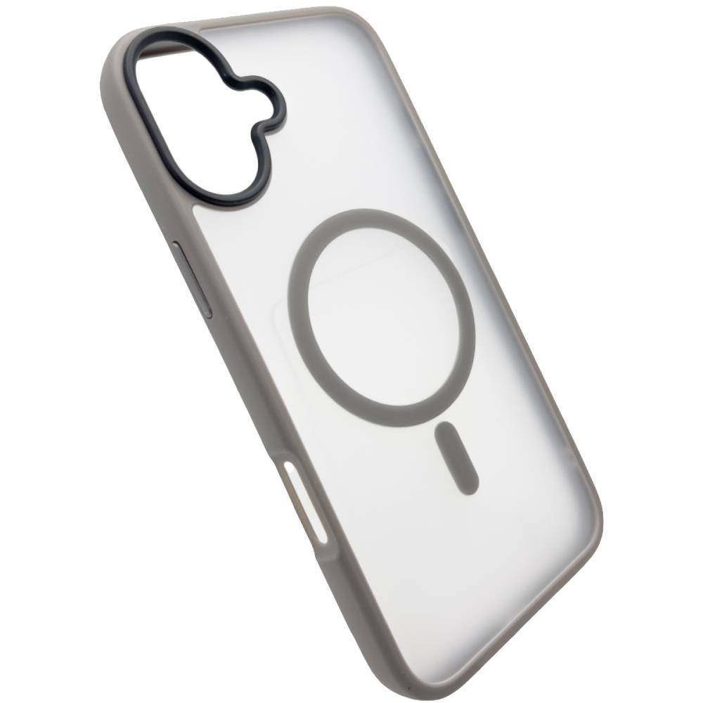 Чохол BECOVER Metal Buttons Case MagSafe для Apple iPhone 16 Gray (712092) Сумісність за моделлю Apple iPhone 16