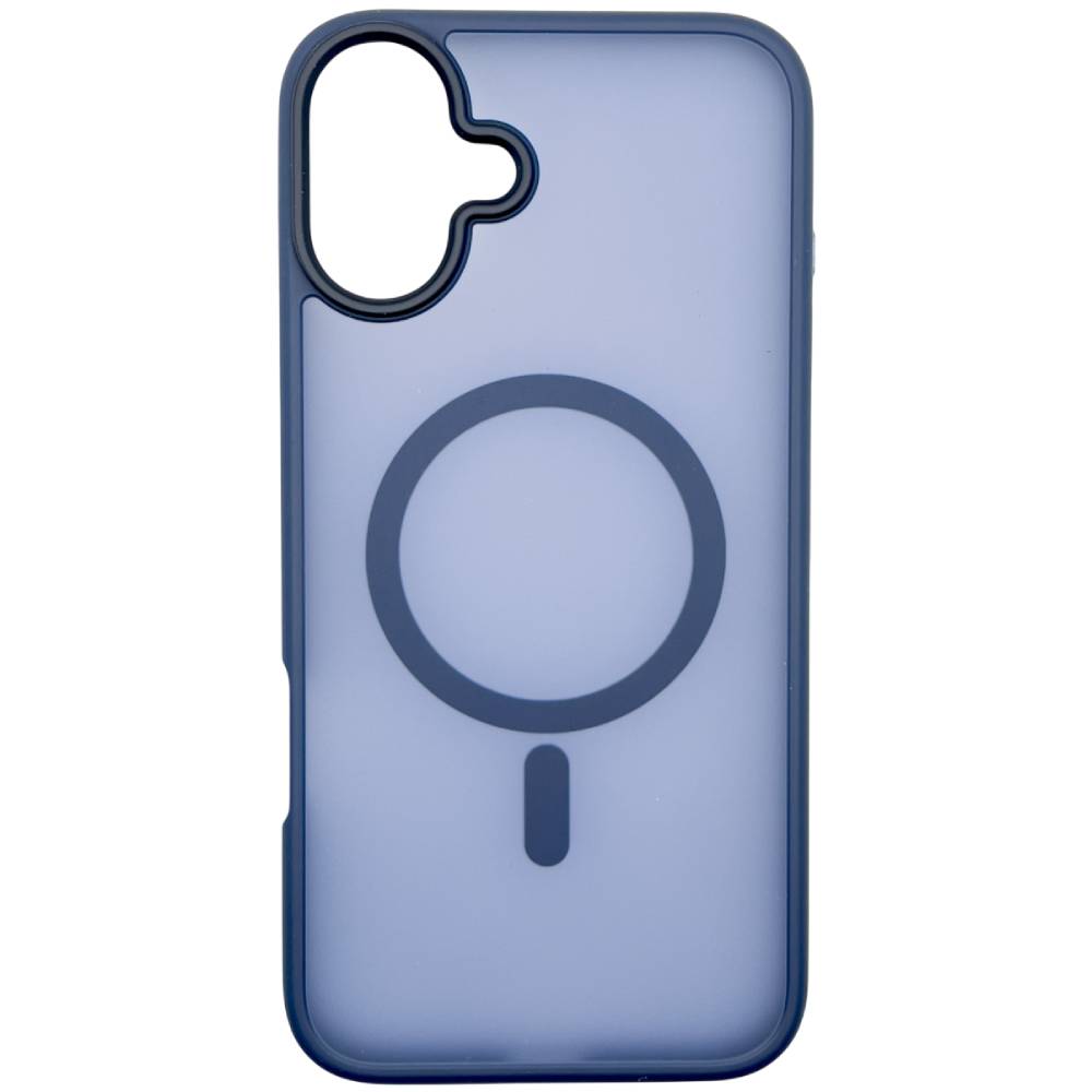Чехол BECOVER Metal Buttons Case MagSafe для Apple iPhone 16 Plus Blue (712094)