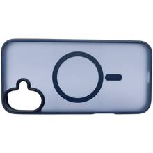 Чехол BECOVER Metal Buttons Case MagSafe для Apple iPhone 16 Plus Blue (712094)