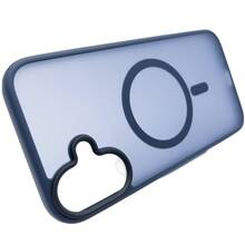 Чехол BECOVER Metal Buttons Case MagSafe для Apple iPhone 16 Plus Blue (712094)