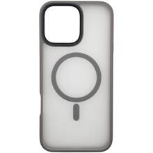 Чехол BECOVER Metal Buttons Case MagSafe для Apple iPhone 16 Pro Gray (712098)