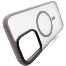 Чехол BECOVER Metal Buttons Case MagSafe для Apple iPhone 16 Pro Gray (712098)