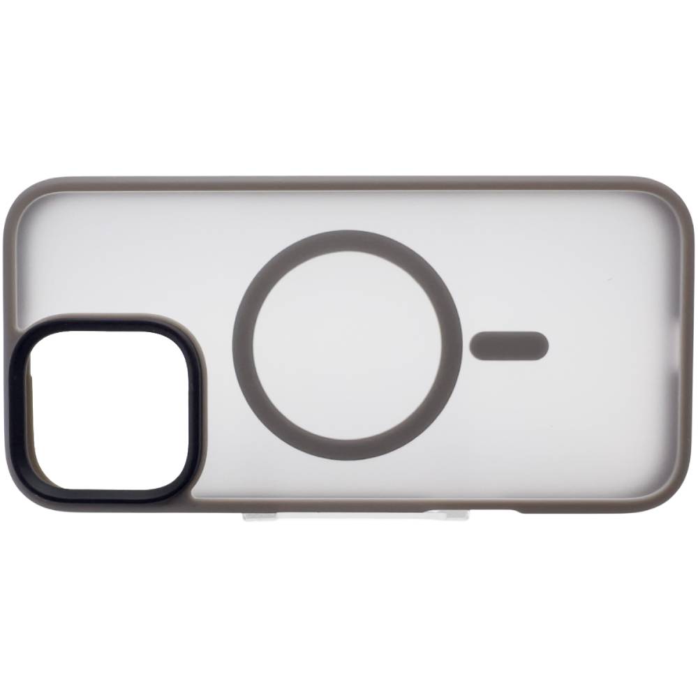 Чехол BECOVER Metal Buttons Case MagSafe для Apple iPhone 16 Pro Gray (712098) Тип чехол-накладка