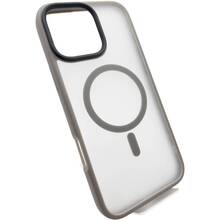 Чехол BECOVER Metal Buttons Case MagSafe для Apple iPhone 16 Pro Max Gray (712101)