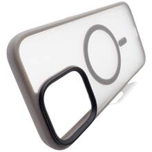 Чехол BECOVER Metal Buttons Case MagSafe для Apple iPhone 16 Pro Max Gray (712101)
